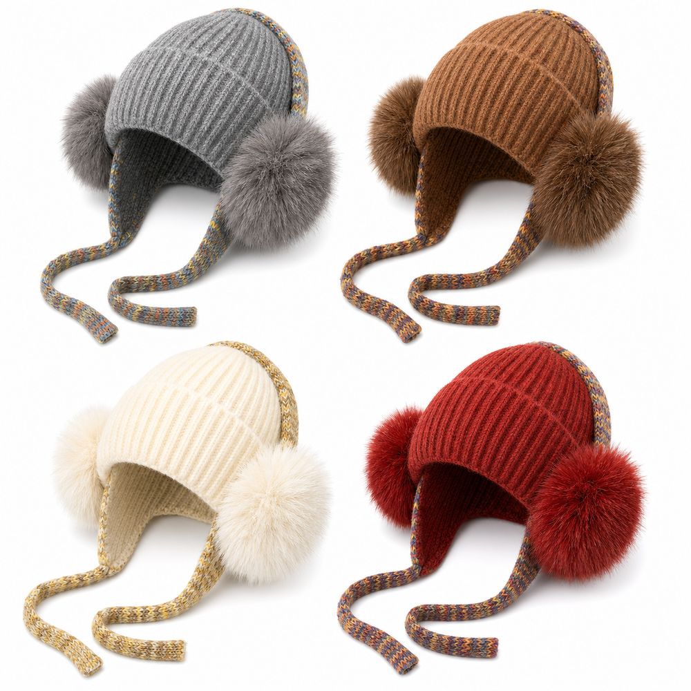 Beanie Cuffed Knit - Gorro de invierno de punto con