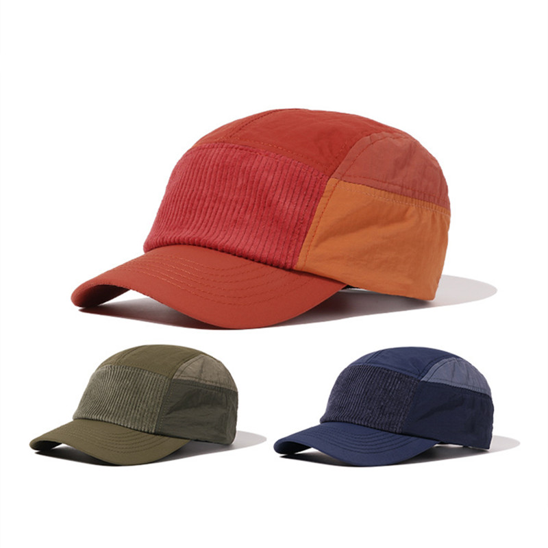 Corduroy Cap 5 Panel - Gorra de Béisbol de 5 Paneles
