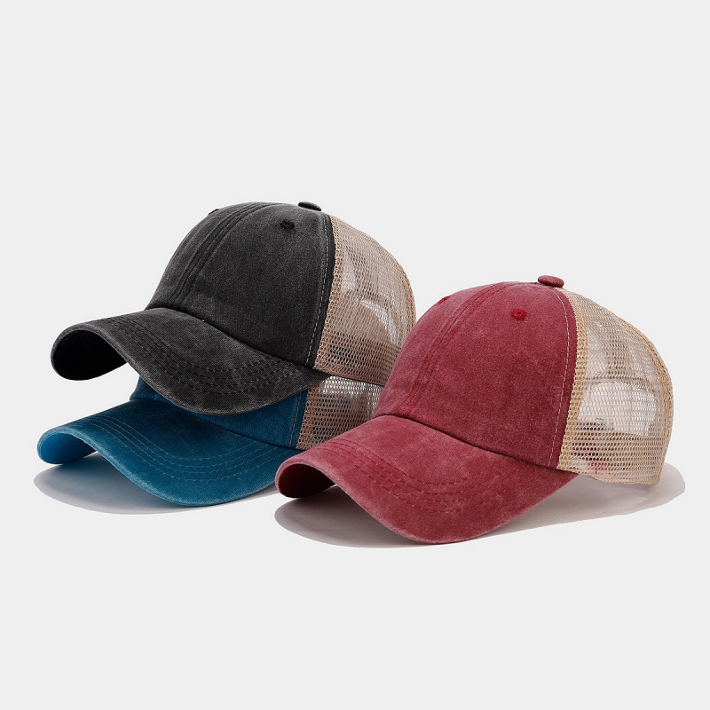 Trucker Cap Mesh - Gorra Trucker Vintage de Mezclilla Lavada