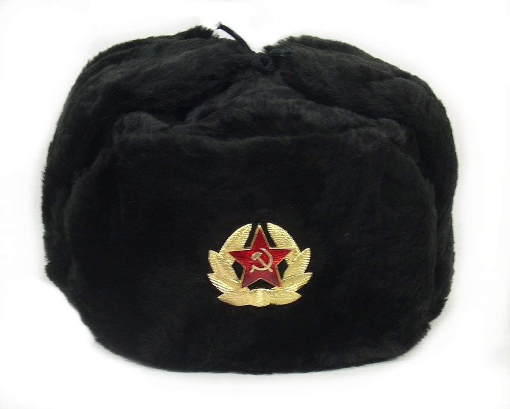 Trapper Hat Ear Flap - Gorro Ruso, Insignia Militar del Ejército
