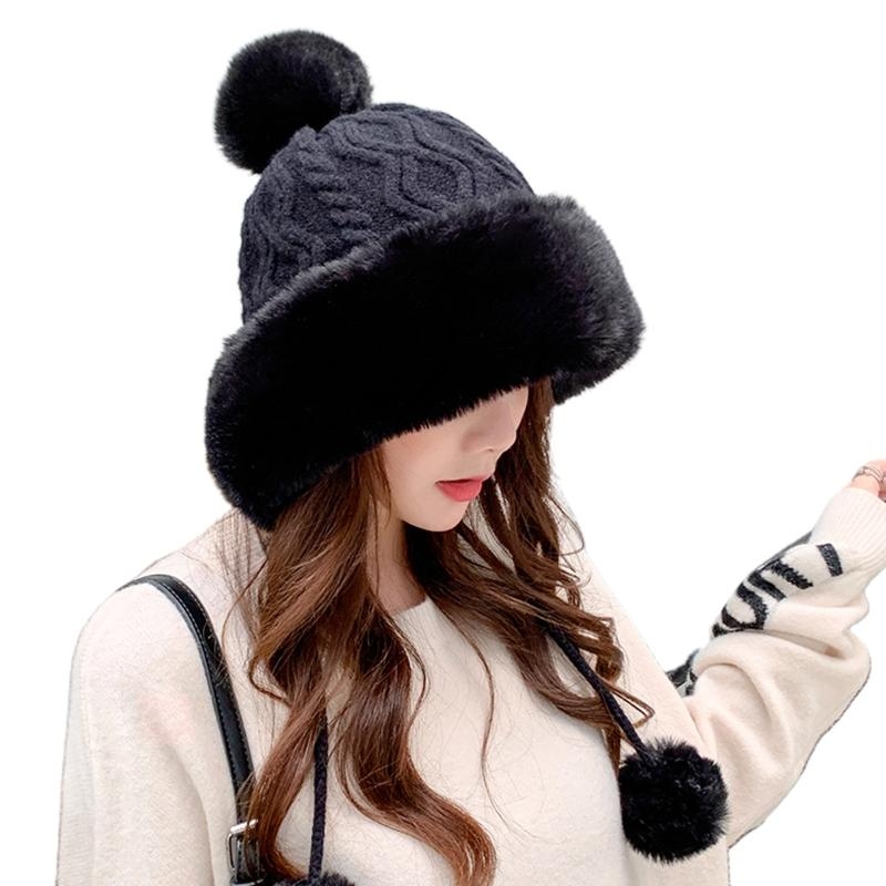 Trapper Hat Ear Flap - Gorro invierno cálido y grueso felpa