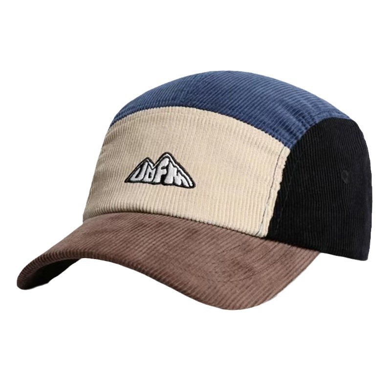 Corduroy Cap 5 Panel - Sombrero con visera para hombre y