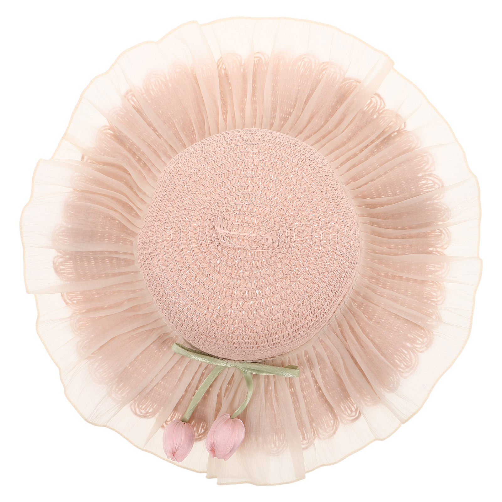 Sun Hat Wide Brim - Sombrero de Paja para Niña, con