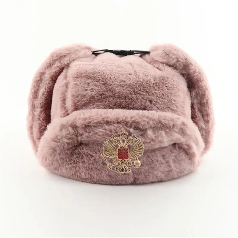 Winter Trapper Hat - Insignia soviética Ushanka hombres y mujeres