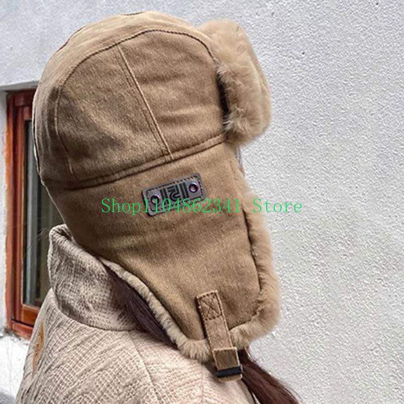 Trapper Hat Ear Flap - Gorros gruesos a prueba viento 652F,