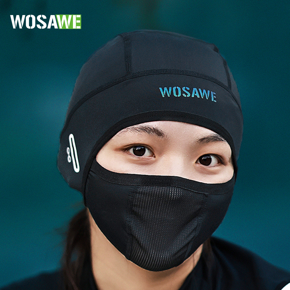 Skull Cap Helmet Liner - WOSAWE Gorro de Ciclismo Balaclava Transpirable