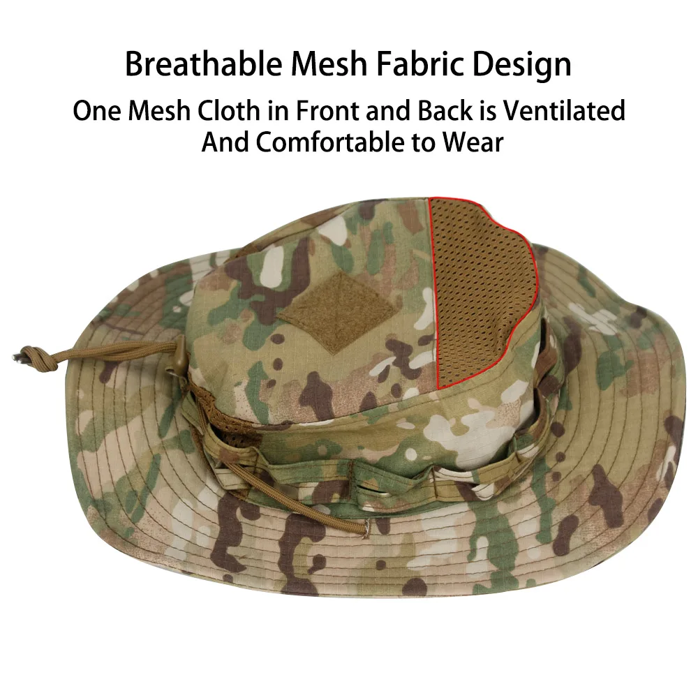 Boonie Hat Tactical - Sombrero Boonie de camuflaje táctico UPF
