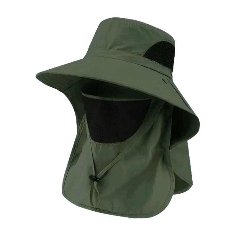 Sun Hat Wide Brim - Sombrero de Pesca de Poliéster con