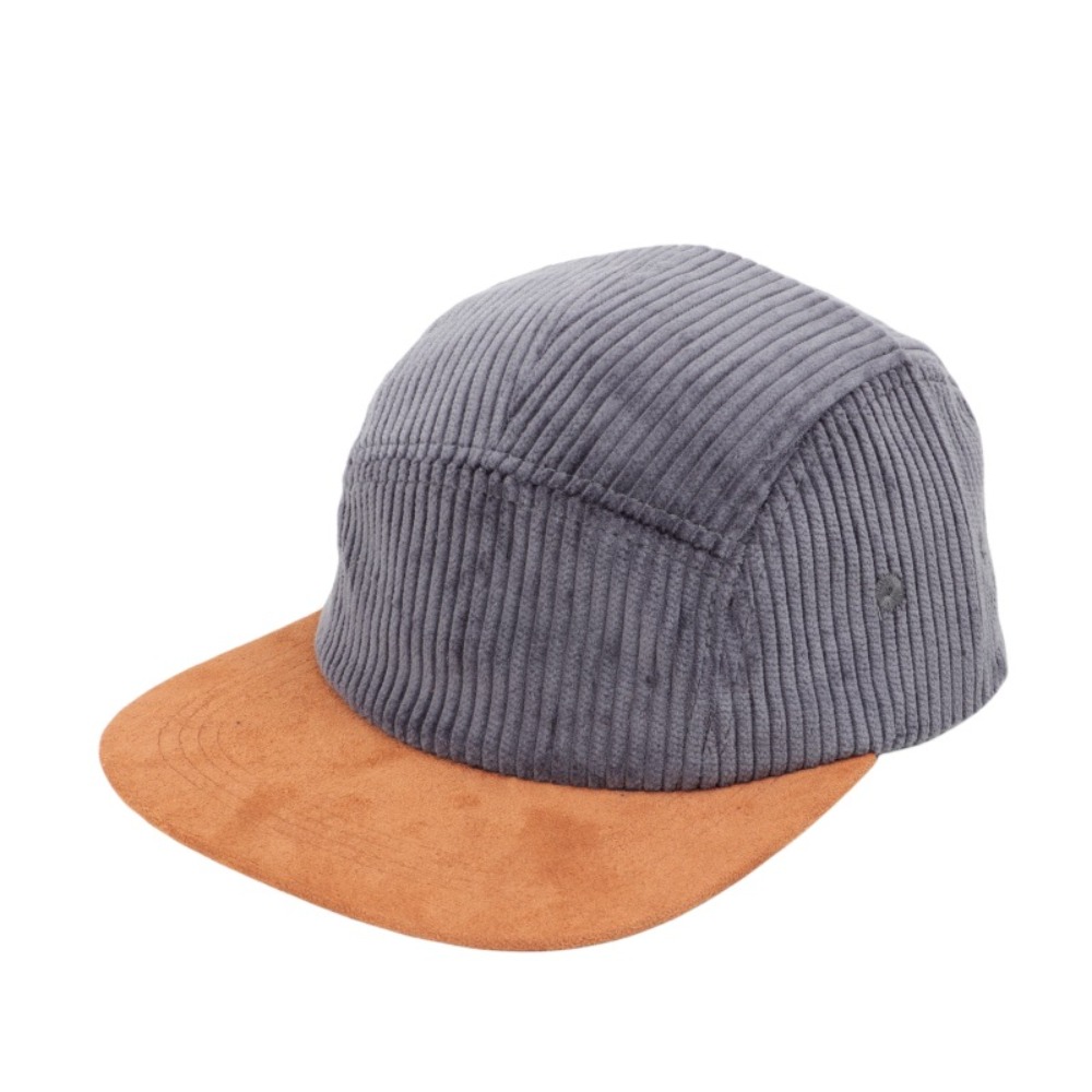 Corduroy Cap 5 Panel - Gorra de béisbol retro versátil de
