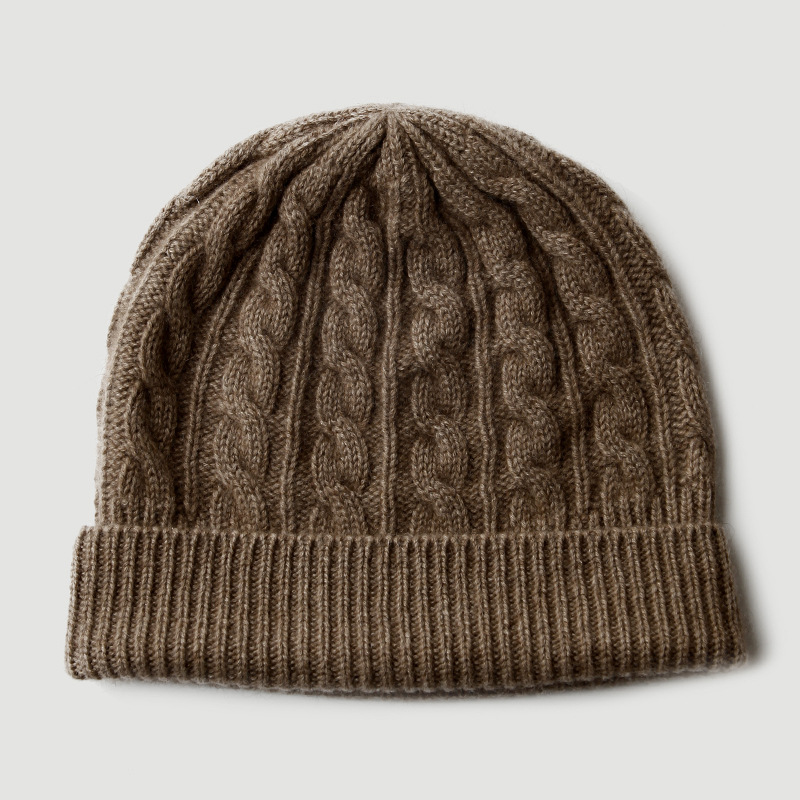Gorro de Cachemir 100% Puro co - Beanie Cuffed Knit reseña y precio