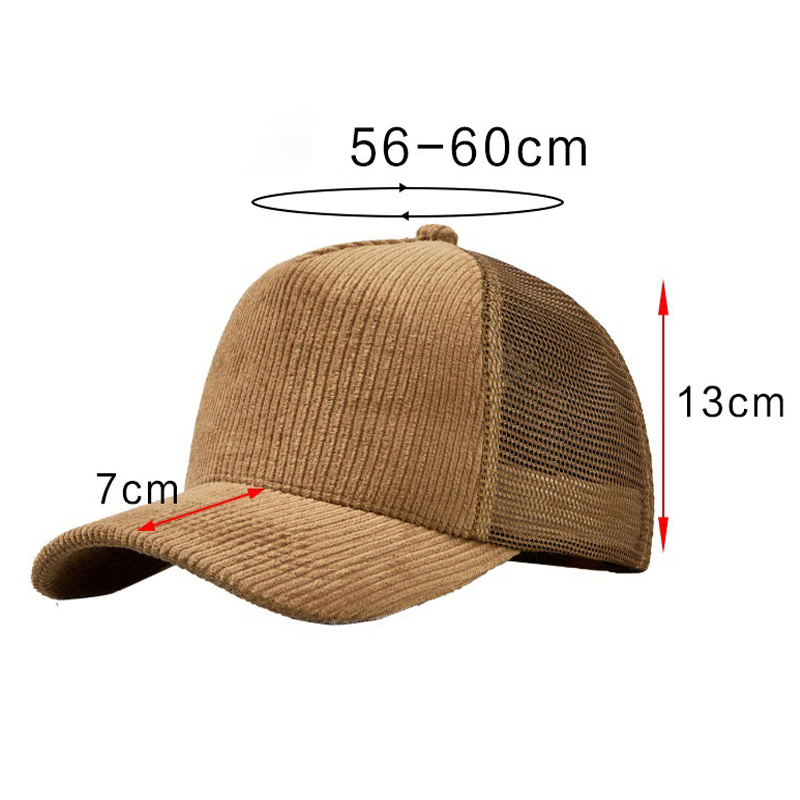 Gorra deportiva de malla de pa - Corduroy Cap 5 Panel reseña y precio