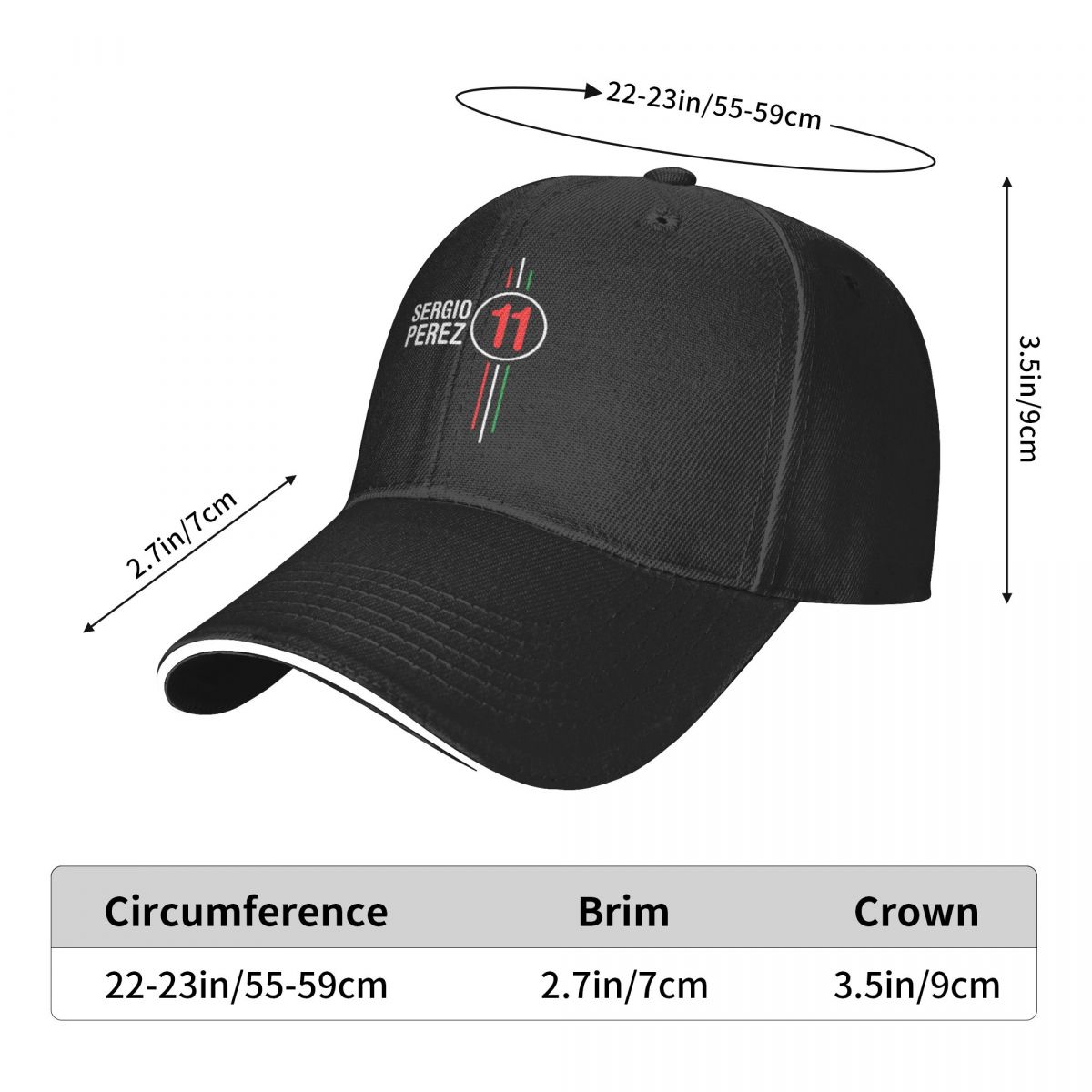 Sergio Perez-gorra de béisbol  - Golf Cap Dad reseña y precio