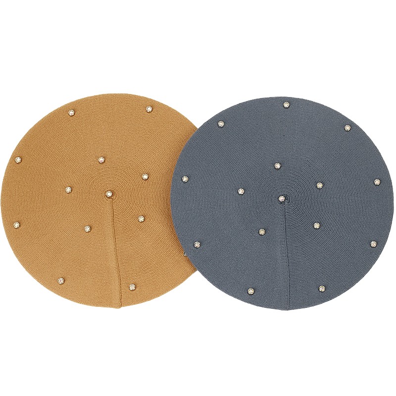 Boinas de Color con diamantes  - Beret French Wool reseña y precio