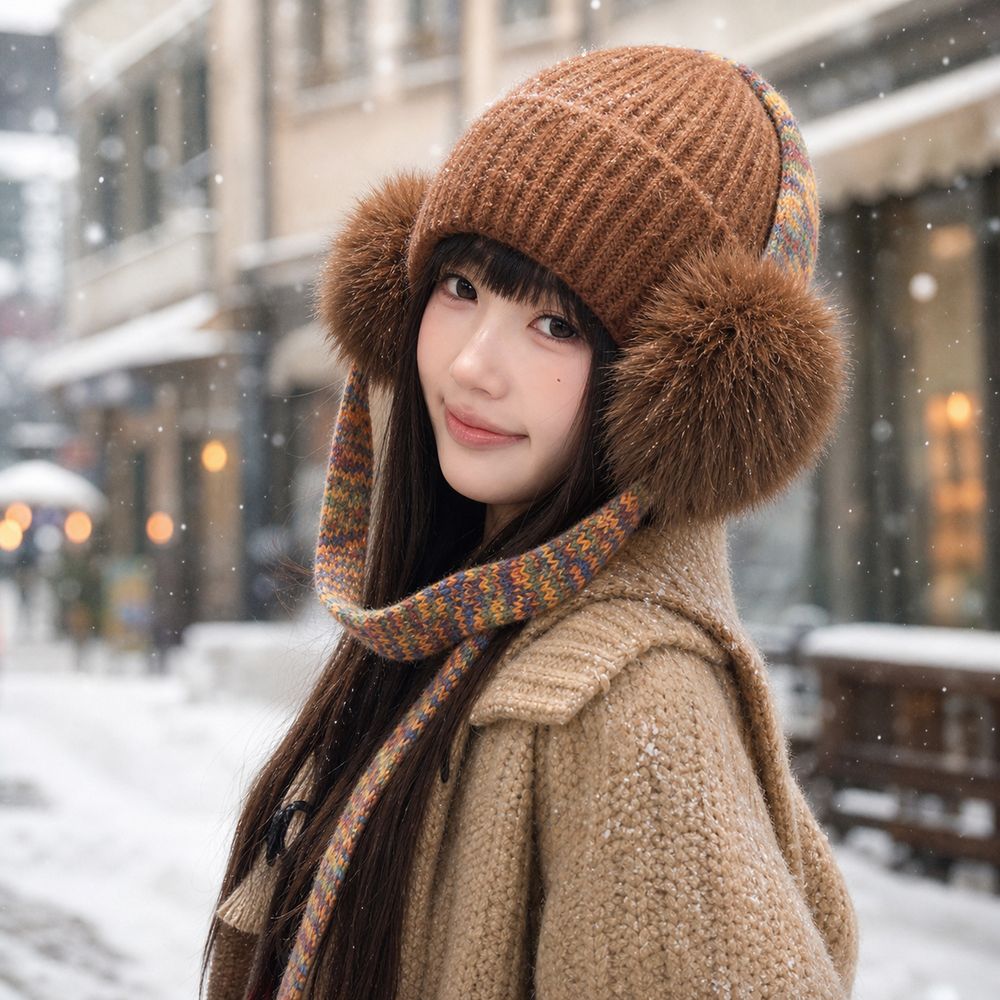Gorro retro de punto con oreje - Beanie Cuffed Knit reseña y precio