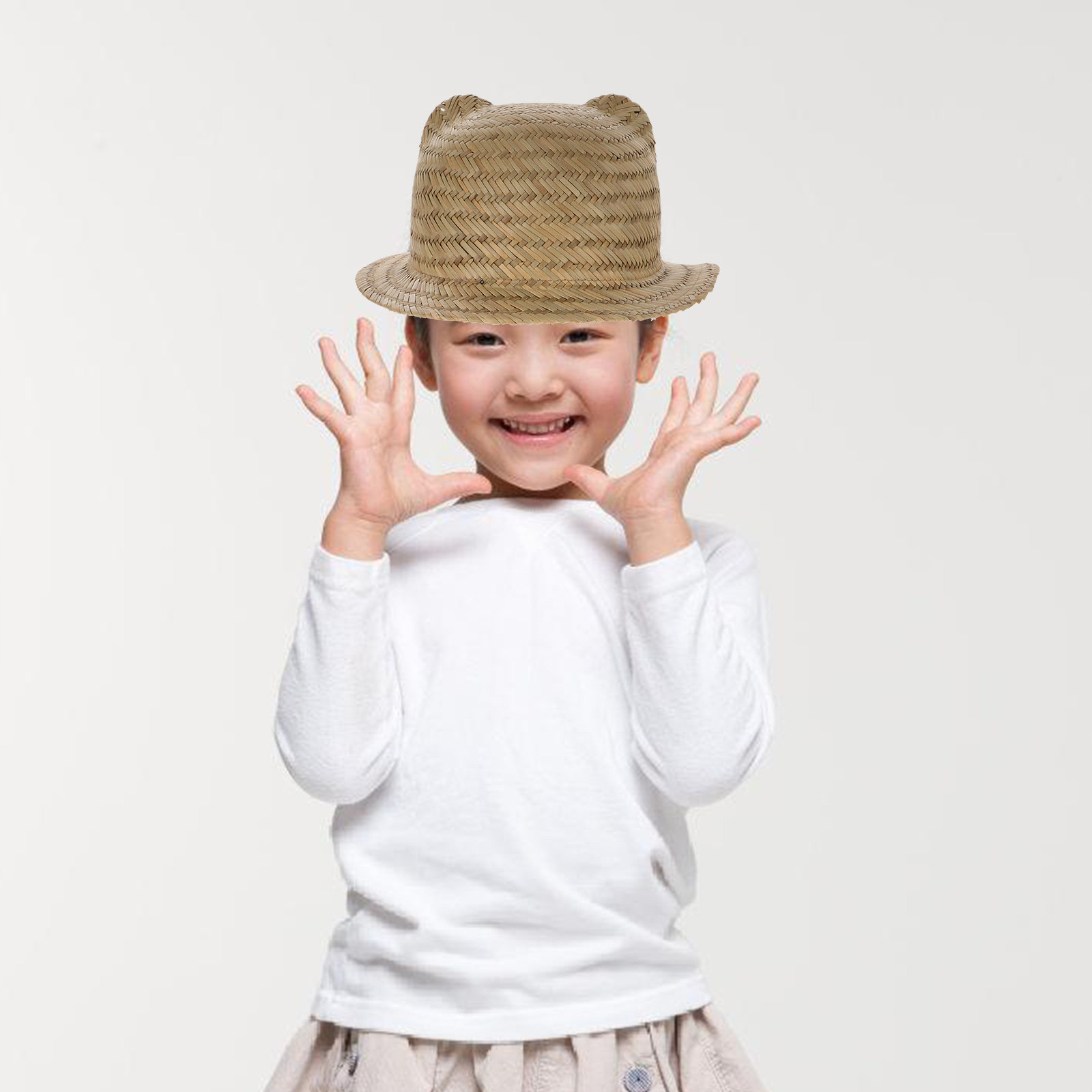 Sombrero de paja para niños, d - Sun Hat Wide Brim reseña y precio