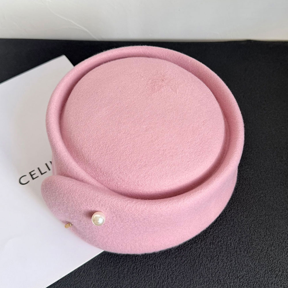 Nuevo Sombrero de Lana Rosa y  - Beret French Wool reseña y precio