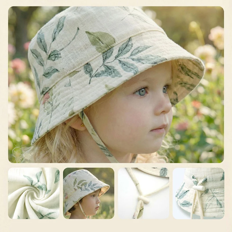 Sombrero de Verano para Bebé d - Bucket Hat Cotton reseña y precio