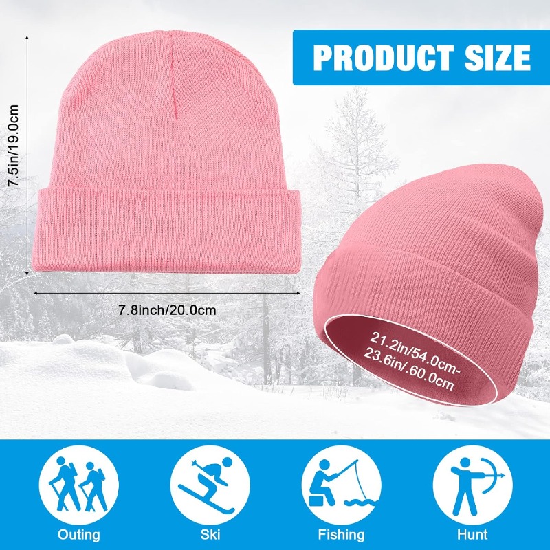 Gorro grueso y cálido de invie - Beanie Cuffed Knit reseña y precio