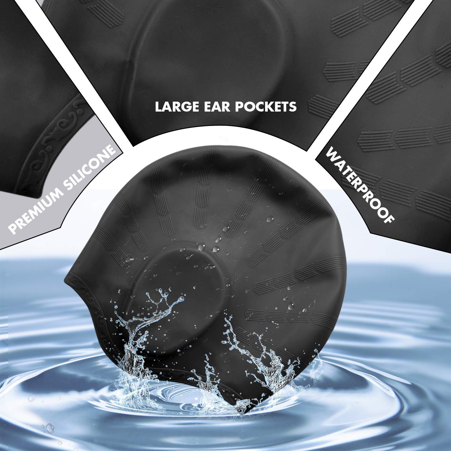 Gorros de natación de alta ela - Swim Hat Silicone reseña y precio