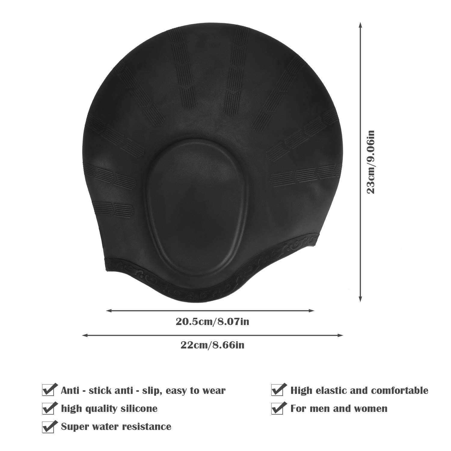 Gorros de natación de alta ela - Swim Hat Silicone reseña y precio