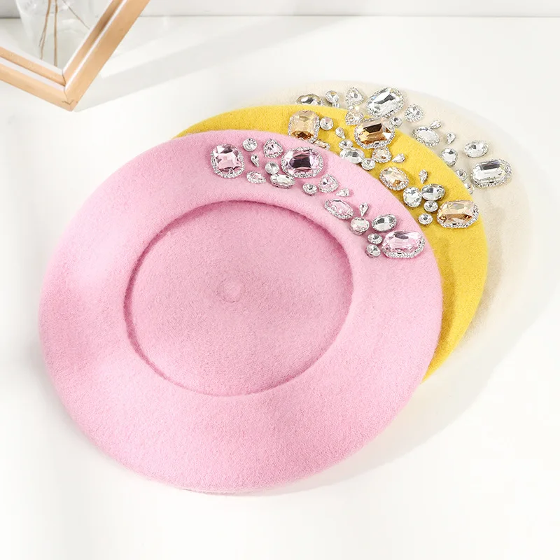 Boina francesa con decoración  - Beret French Wool reseña y precio