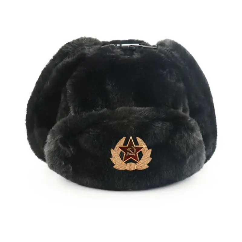 Insignia soviética Ushanka hom - Winter Trapper Hat reseña y precio