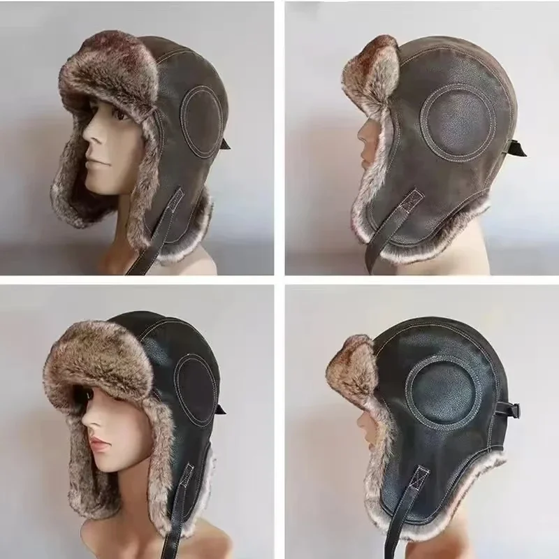 Gorro de cuero con orejeras pa - Trapper Hat Ear Flap reseña y precio