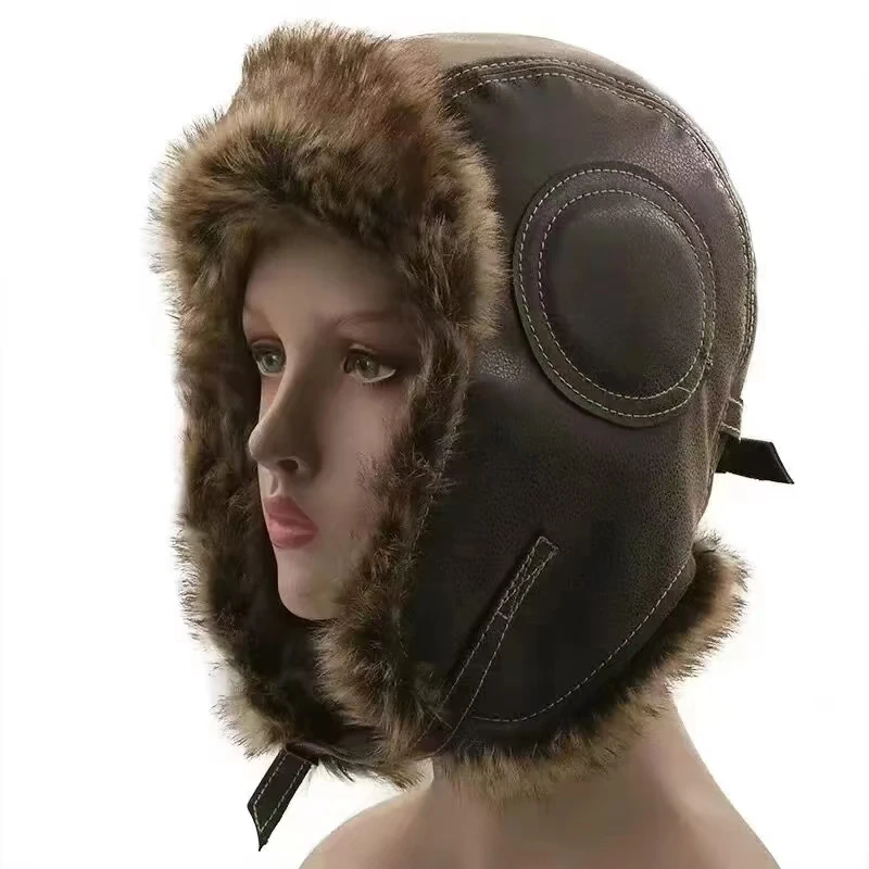 Gorro de cuero con orejeras pa - Trapper Hat Ear Flap reseña y precio
