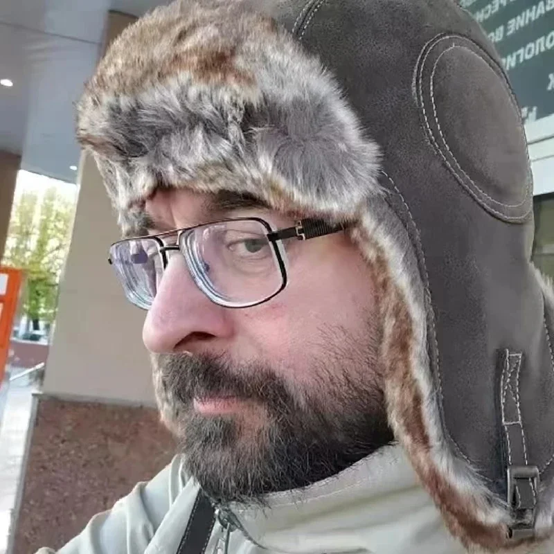 Gorro de cuero con orejeras pa - Trapper Hat Ear Flap reseña y precio
