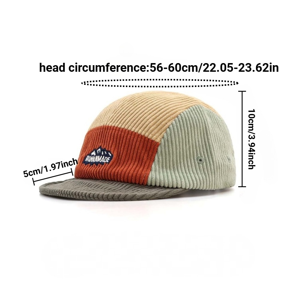 Gorra de 5 Paneles con Visera  - Corduroy Cap 5 Panel reseña y precio