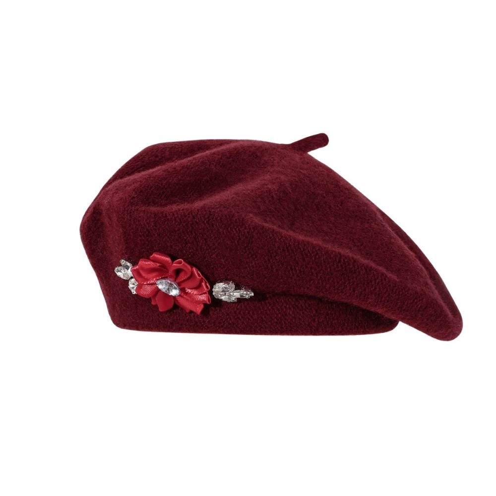 Boina de Lana de Color Sólido  - Beret French Wool reseña y precio