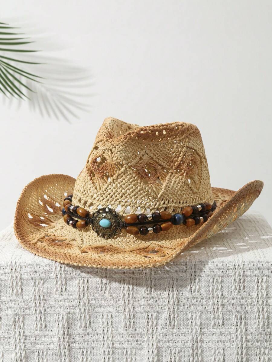 1 Unidad Sombrero de Vaquera U - Cowboy Hat Straw reseña y precio