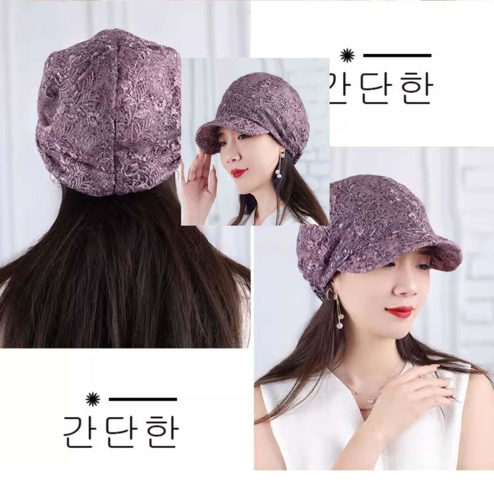 Gorro de punto calado con flor - Baseball Cap Structured reseña y precio